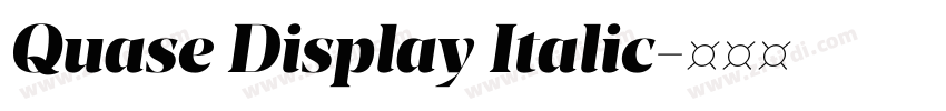Quase Display Italic字体转换